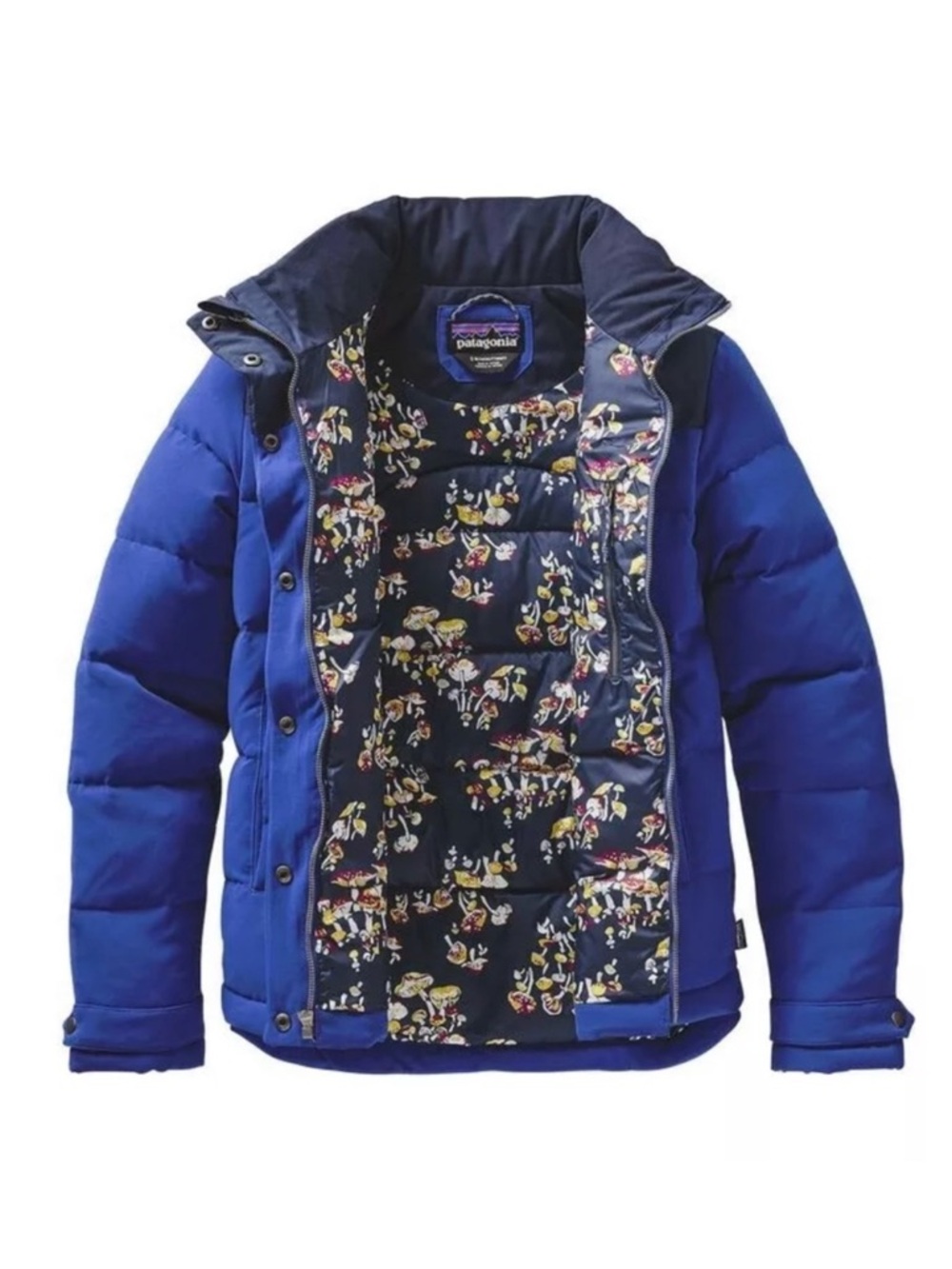Patagonia Mushroom Print Bivy Jacket Down Coat XS